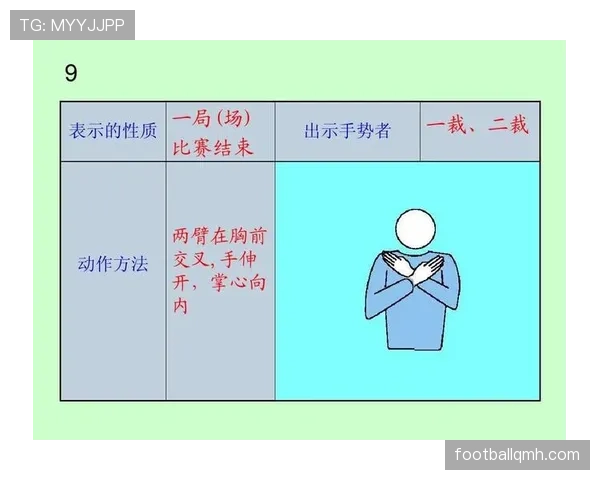 裁判手势图解：常见判罚动作及其规则含义